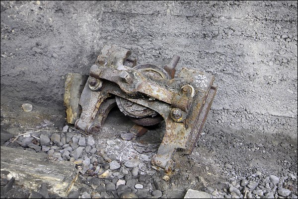 Ancien aiguillage abandonné