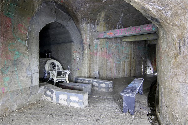L'extrémité du souterrain